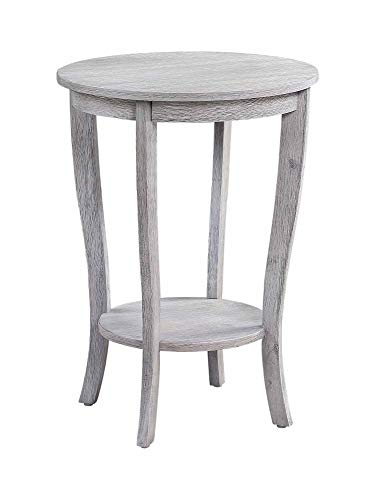 Black Round End Table S287804