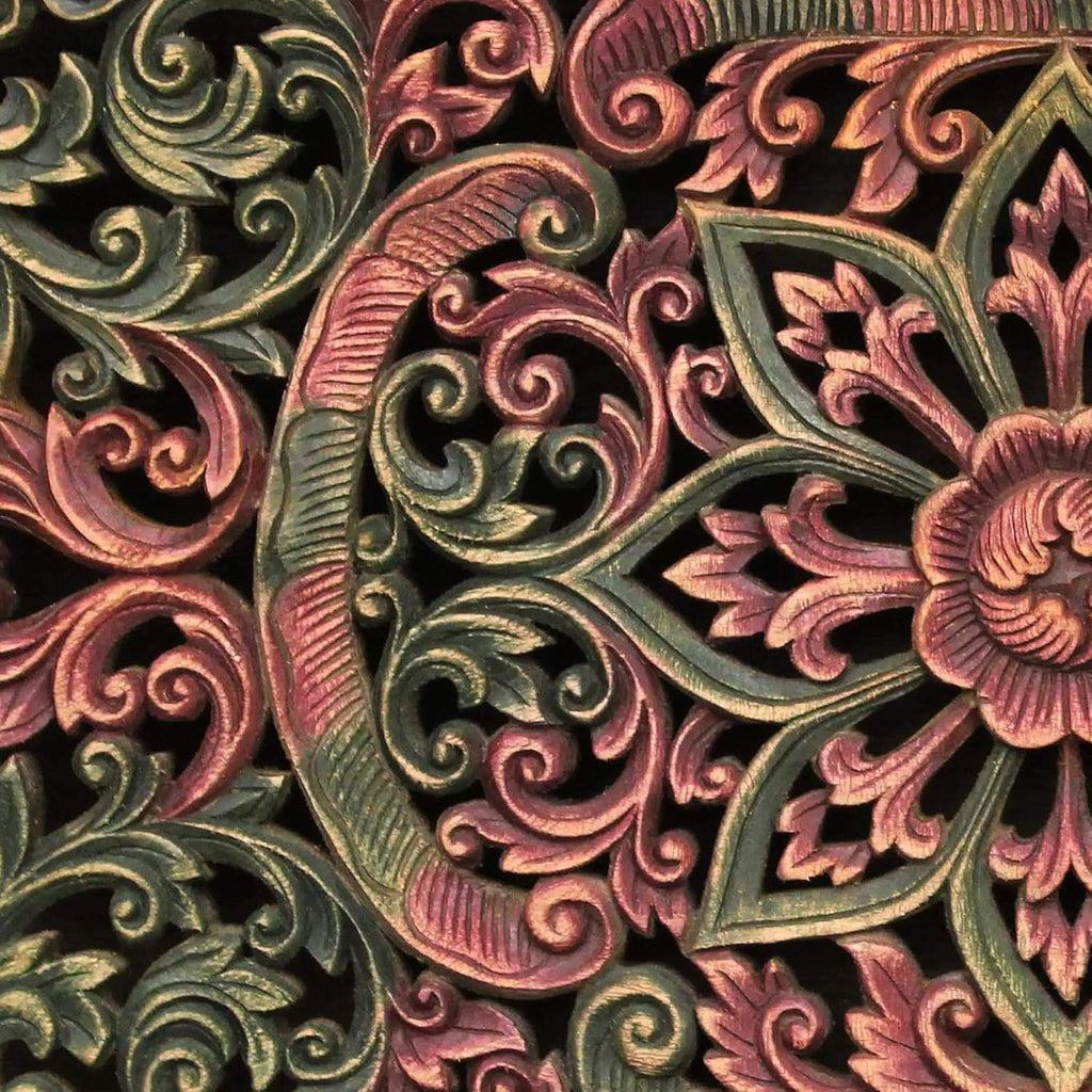 Teak Relief Panel D11058