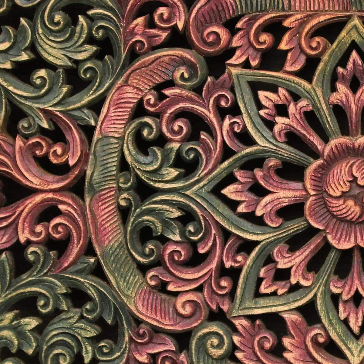 Teak Relief Panel D11058