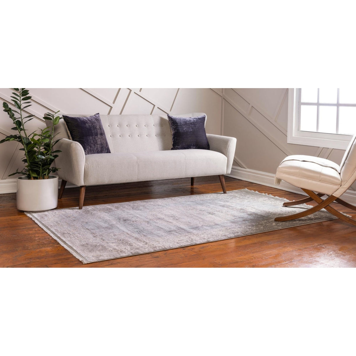 Light Green Area Rug 4'x6' S4788