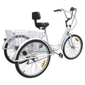 7-Speed Adult 3-Wheel Tricycle with Basket Z934162