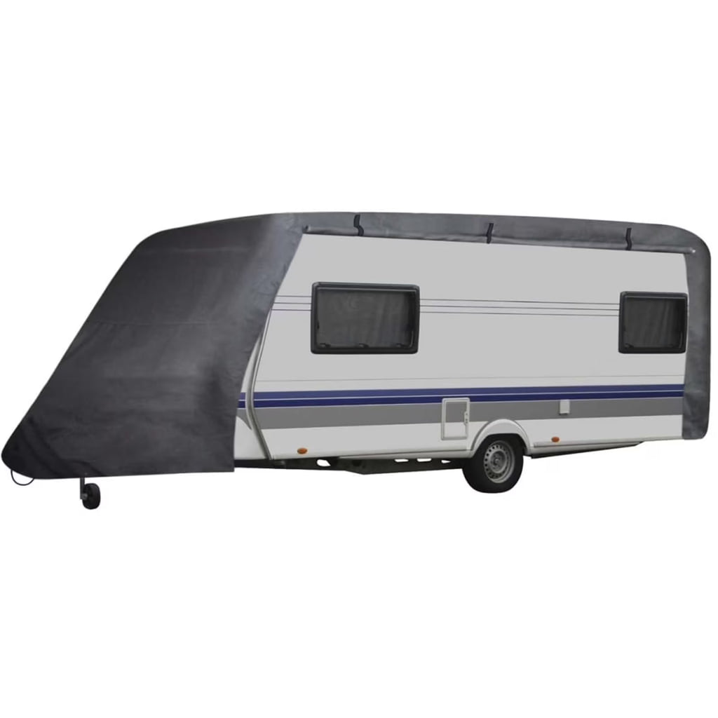 3 Layers Camper Trailer Cover Fits 20' to 23' Trailer Breathable Waterproof (Grey) R34411