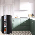 Black 3.2 Cu ft Two Door Mini Fridge with Freezer X26762