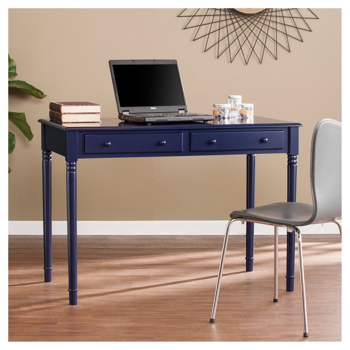 2 Drawer Navy Writing Desk P591
