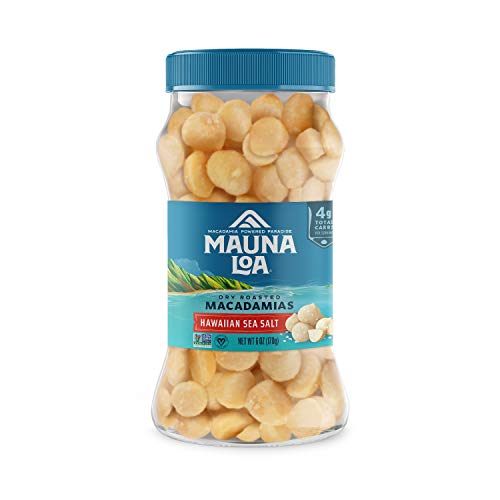Hawaiian Roasted Macadamia Nuts, Hawaiian Sea Salt Flavor, 6 Oz Jar V655498