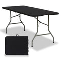 6ft Black Folding Plastic Table H221947