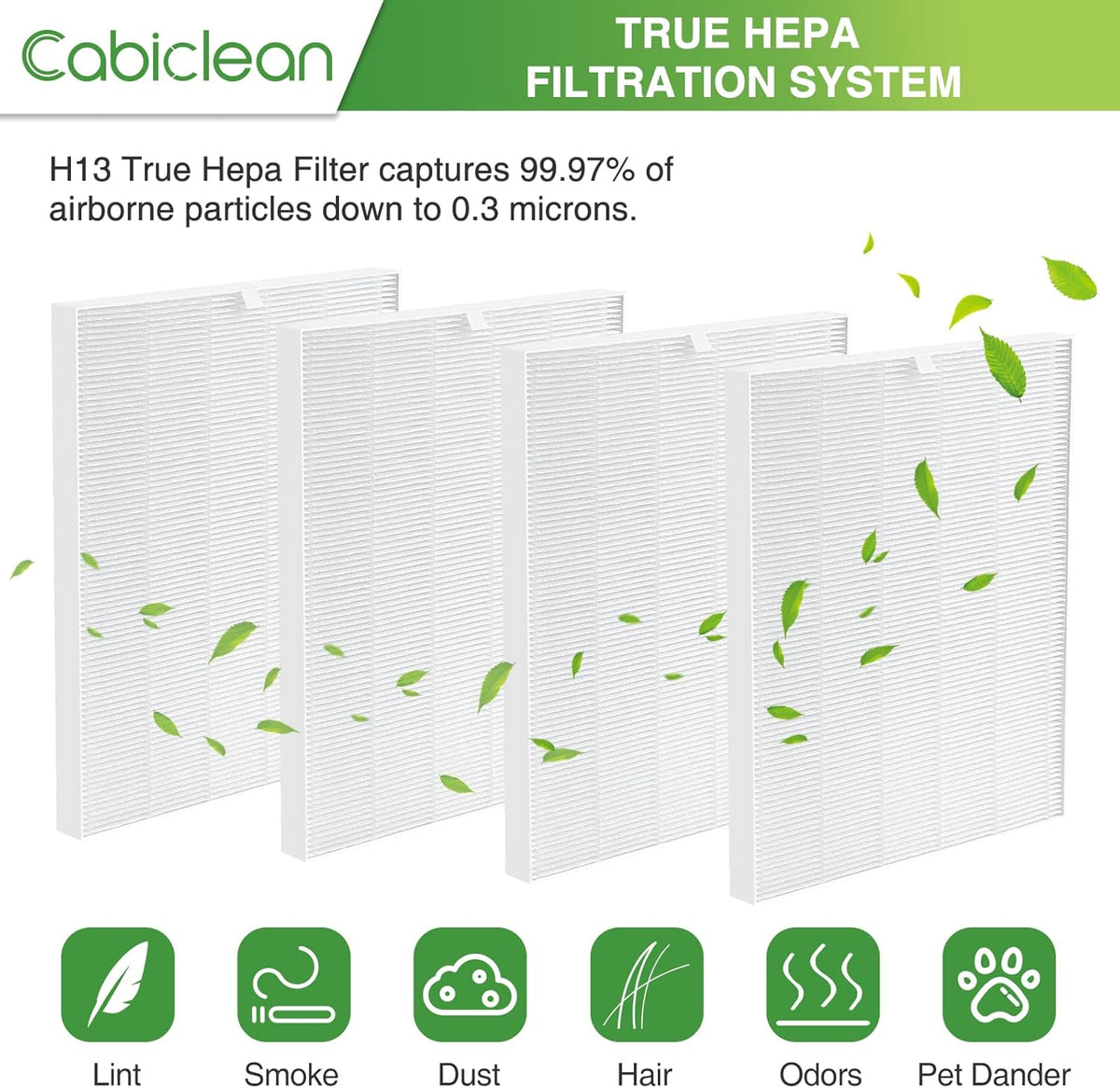True HEPA Replacement Filter 4 Pack E211