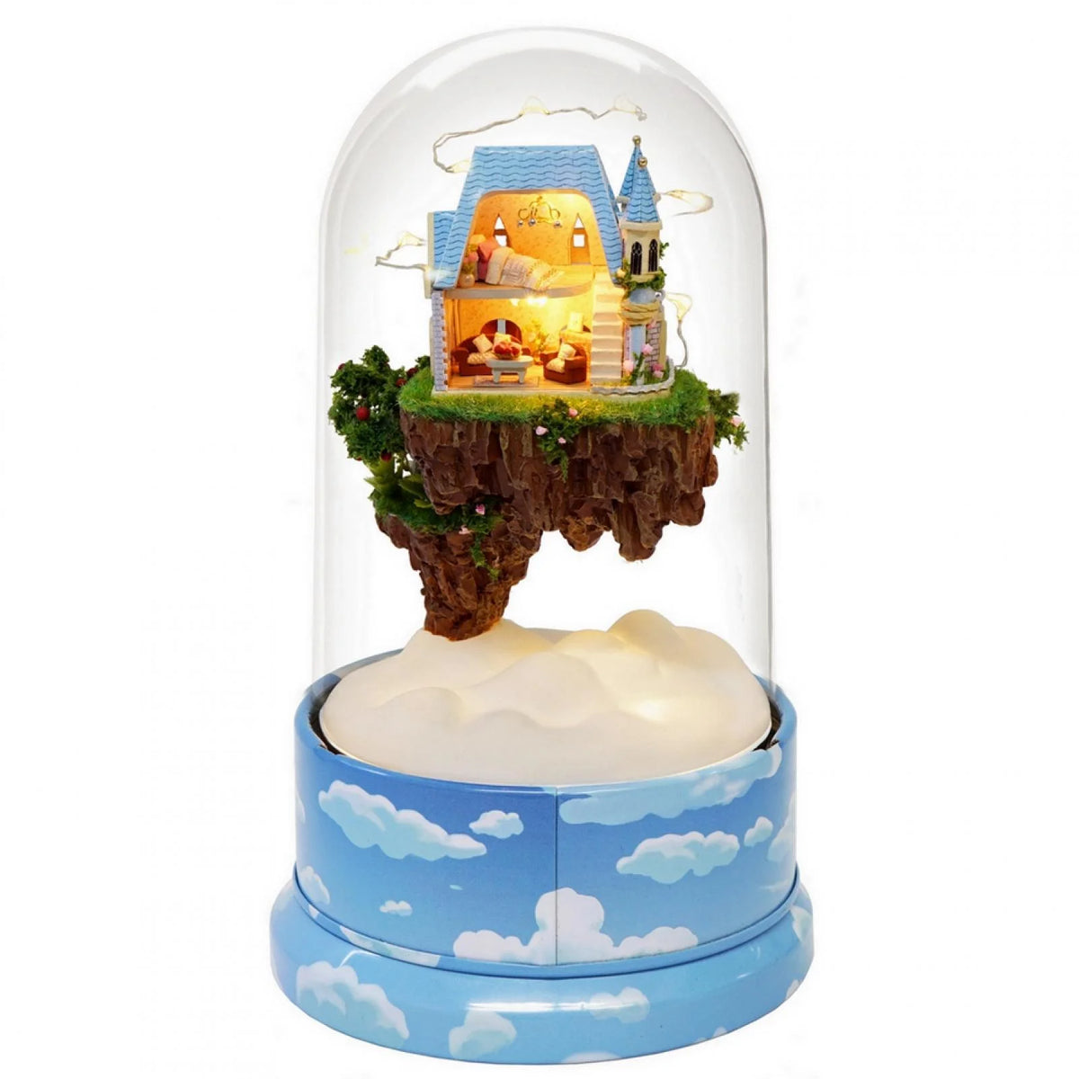 Dollhouse Miniature Model with Dust Cover Music Box U54086