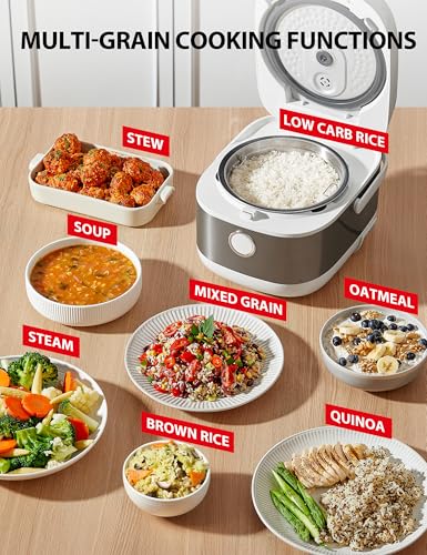 Induction Heating Rice Cooker 5.5 Cups 8 Cooking Functions K40442