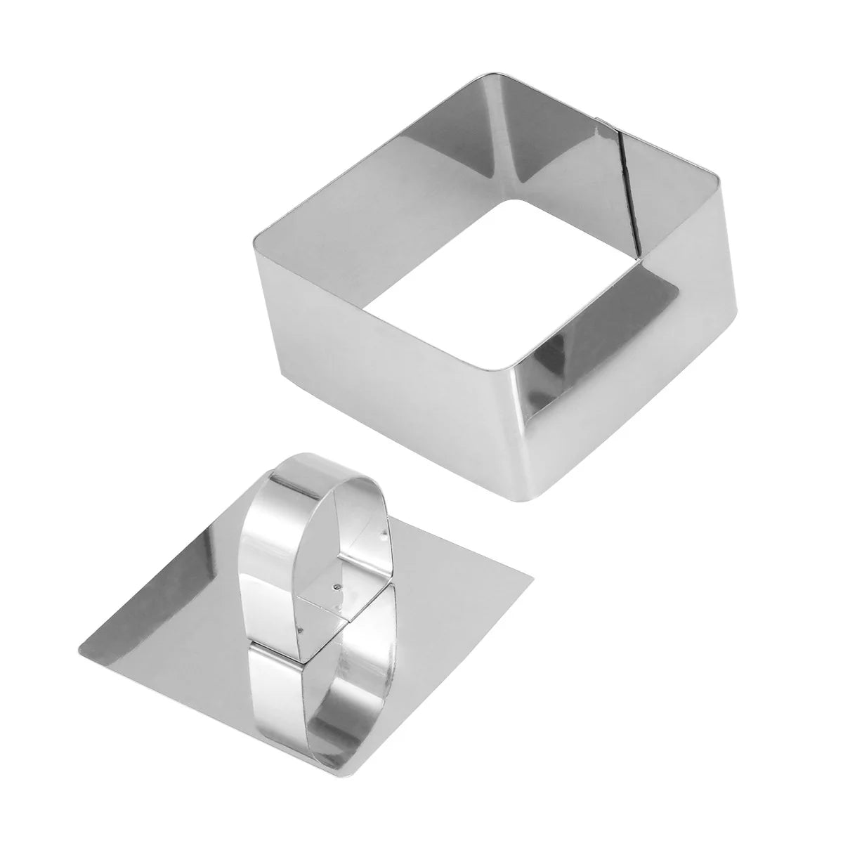 Silver Square Baking Pan Rectangular Mold Cookie Molds W185267
