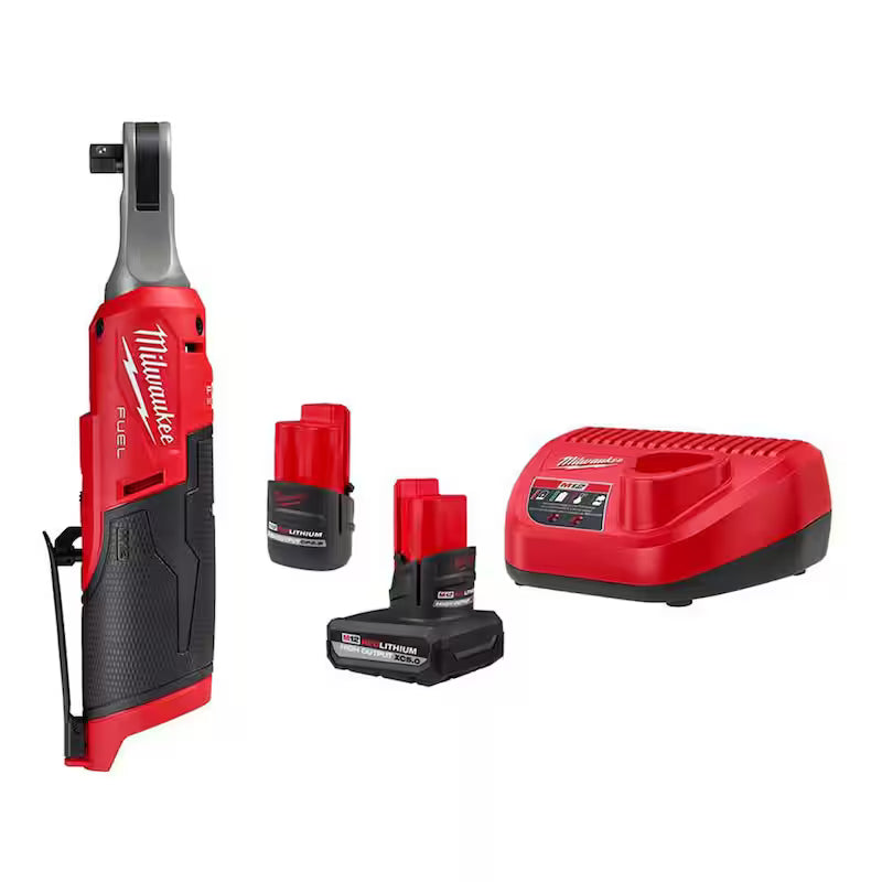 3/8 in. Cordless Ratchet with Batteries and Charger J966558