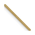 14K Yellow Gold Snake Chain Necklace 16 inch 1.1 mm with Lobster Clasp Z694