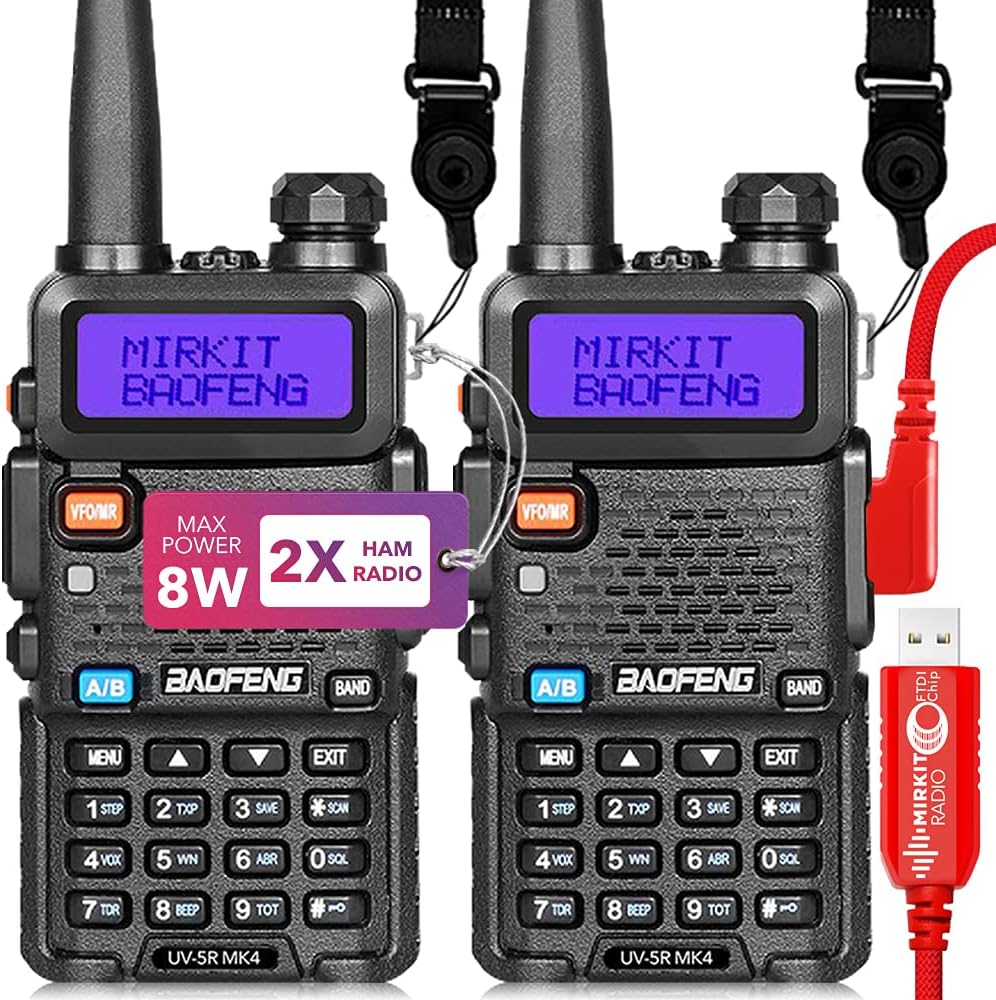 8 Watt Max Power Handheld Ham Radio with 3800 mAh V201784