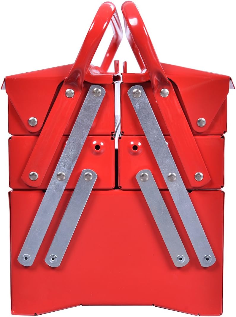 Red Steel Tool Chest Cabinet Y82129