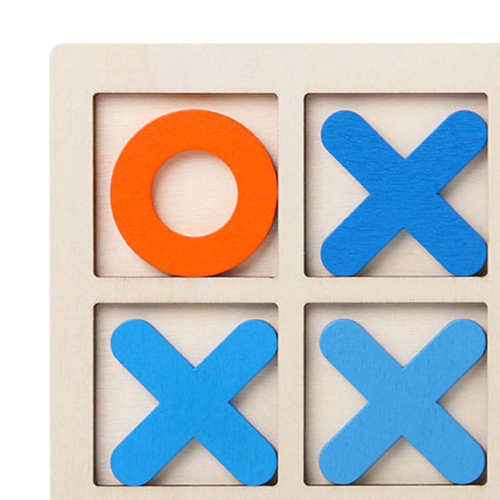 Tic Tac Toe Board Puzzle Game Educational Toys XO Table Toy yellow Y81180