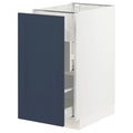White Axstad Matte Blue Base Cabinet with Door U997