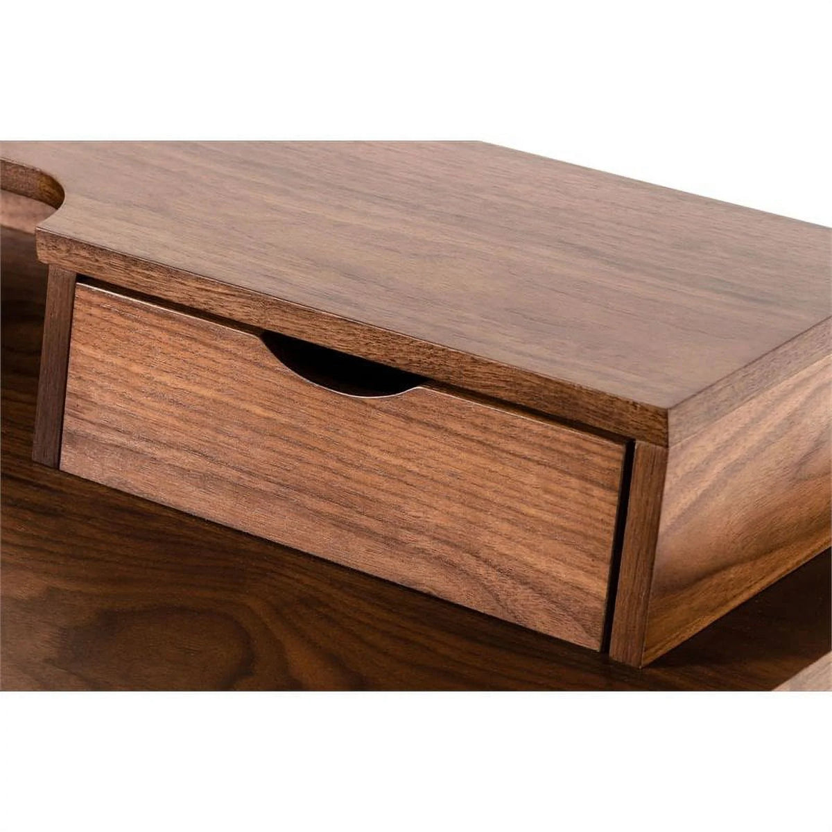 48" Rectangular Solid Wood Office Desk in Walnut T1700