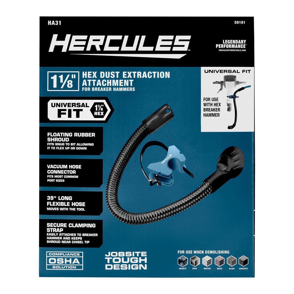 1-1/8 in. Hex Dust Extraction Attachment F90861
