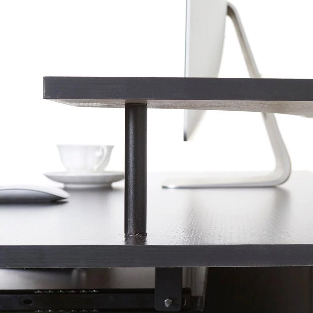 Black Computer Desk with Drawers M508
