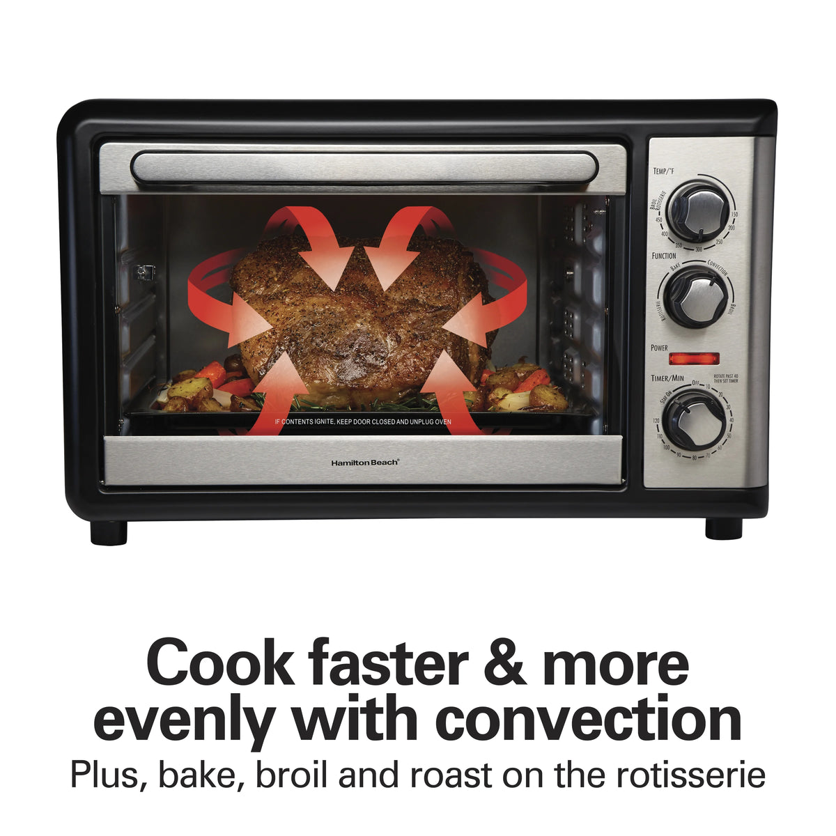 Stainless Steel Countertop Oven with Convection and Rotisserie O43302