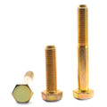 Fine Thread Grade 8 Hex Cap Screw Alloy Steel Yellow Zinc Plated Z4167