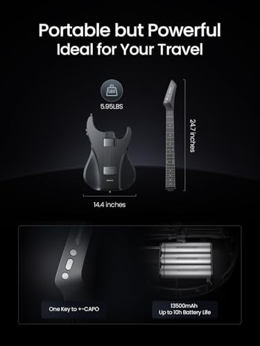 Smart Guitar with Silicone Strings and Detachable Fretboard F78238