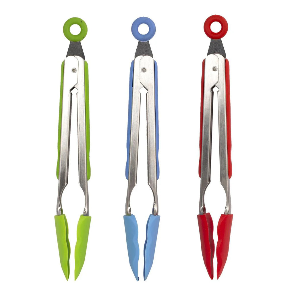 9'' Silicone Tongs with Pull Lock E79149
