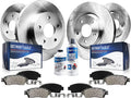 Front and Rear Disc Rotors and Brake Pads 10pc Set E6966