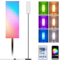RGB Smart LED Floor Lamp with White Lampshade O892409