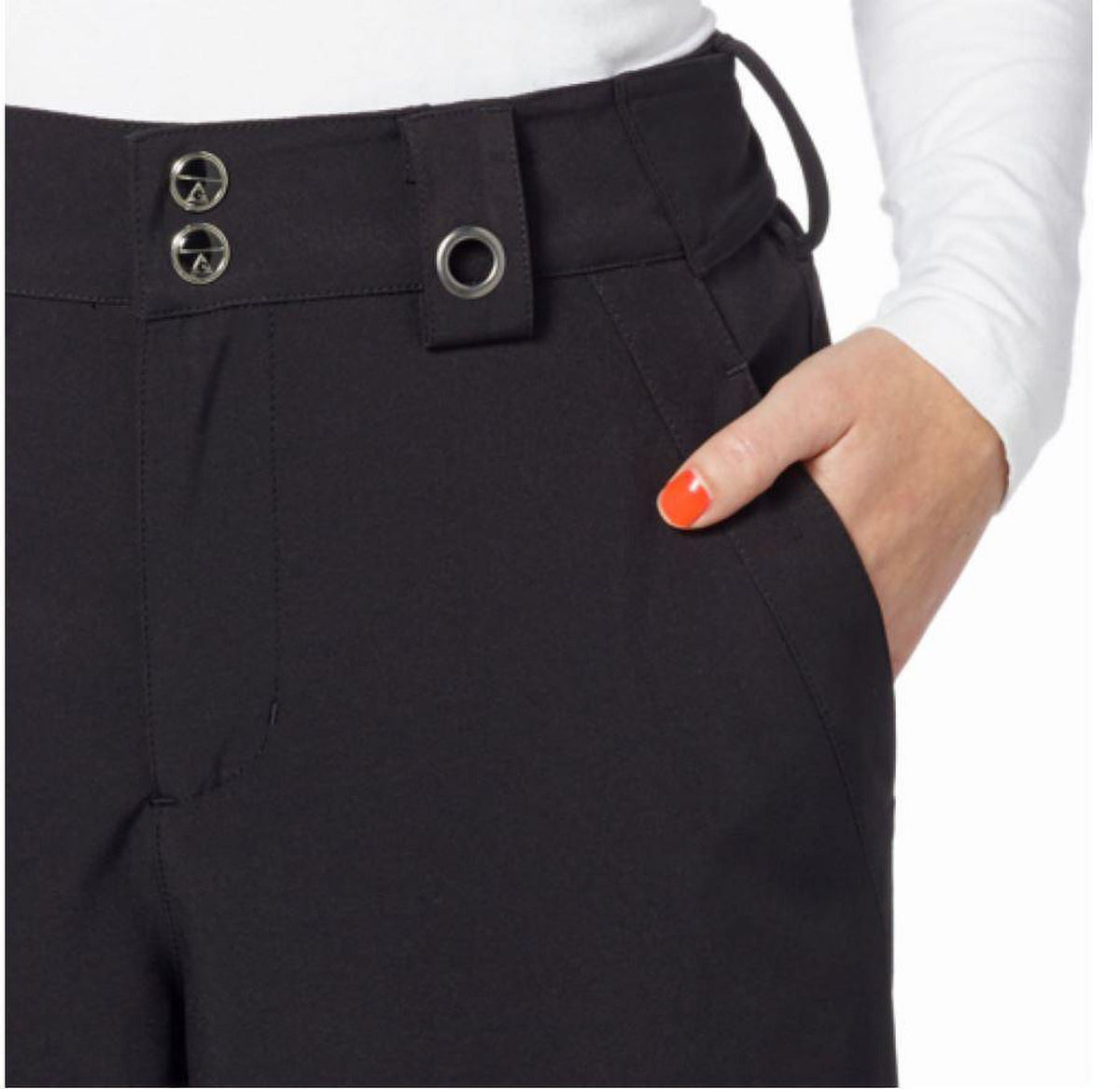 Black Fleece Lined Stretch Ski Pant R66287