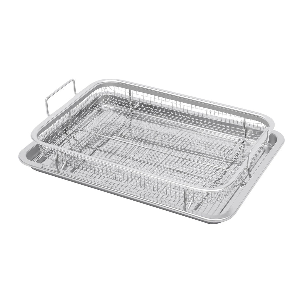 Stainless Steel Crisping Basket & Tray Set I598556