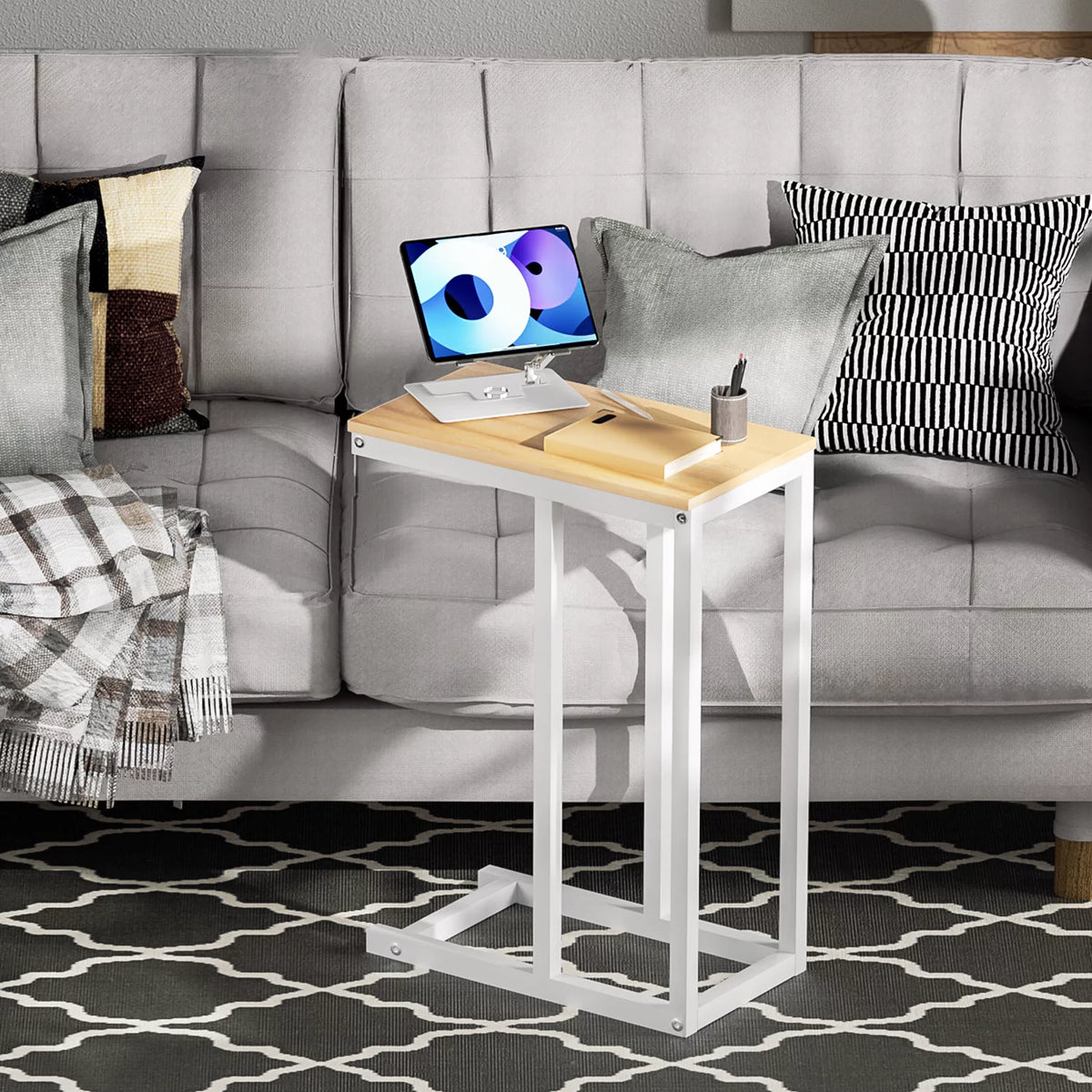 C-Shape Rectangle Sofa Side Table E9724