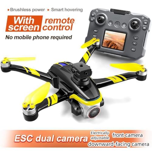 Kids Drone with Screen Display Remote Control, 1080P Dual Camera, LED Lights X654158