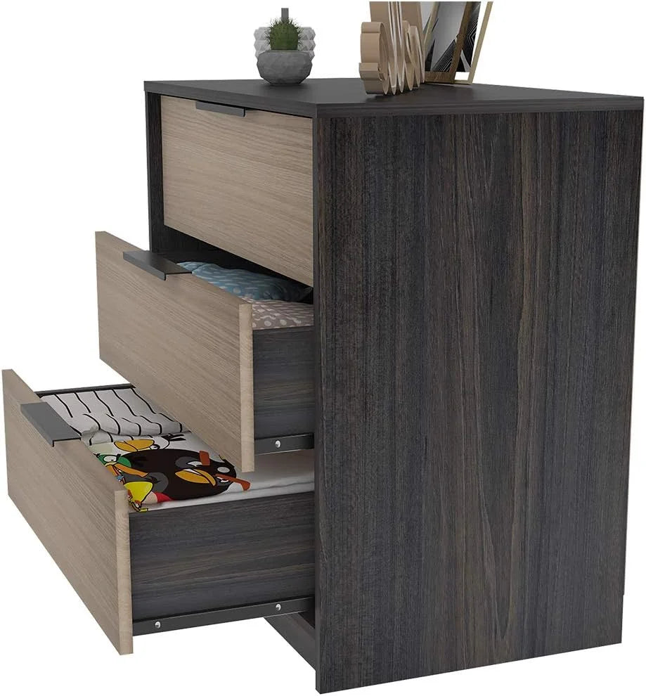 3 Door Dresser with 3 Wide Drawers P9419