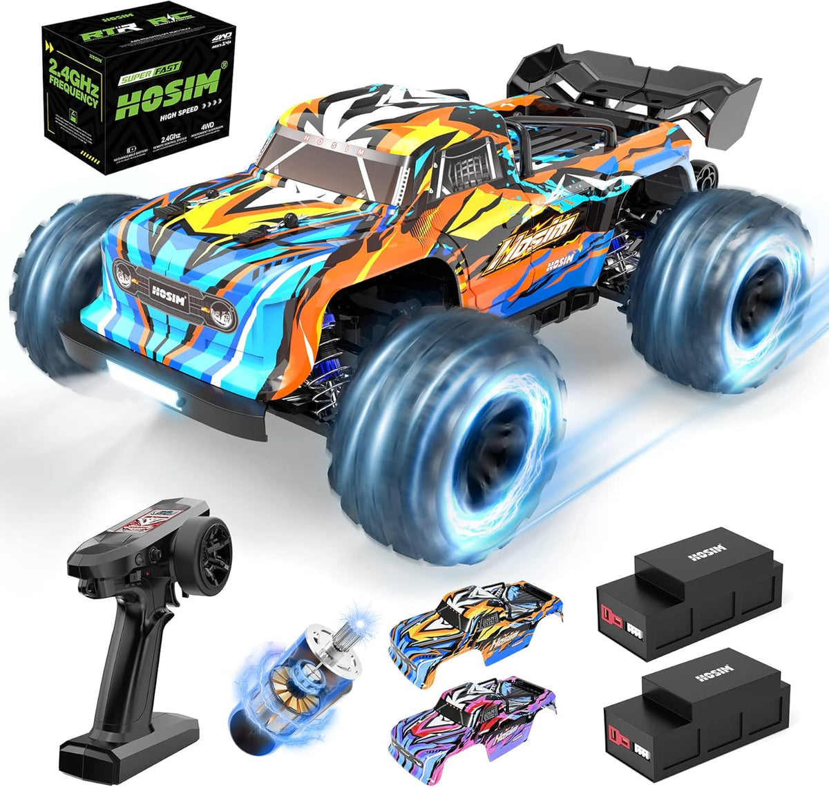 1:16 Brushless RC Car 52+KMH 4X4 Waterproof Off Road Buggy B41925