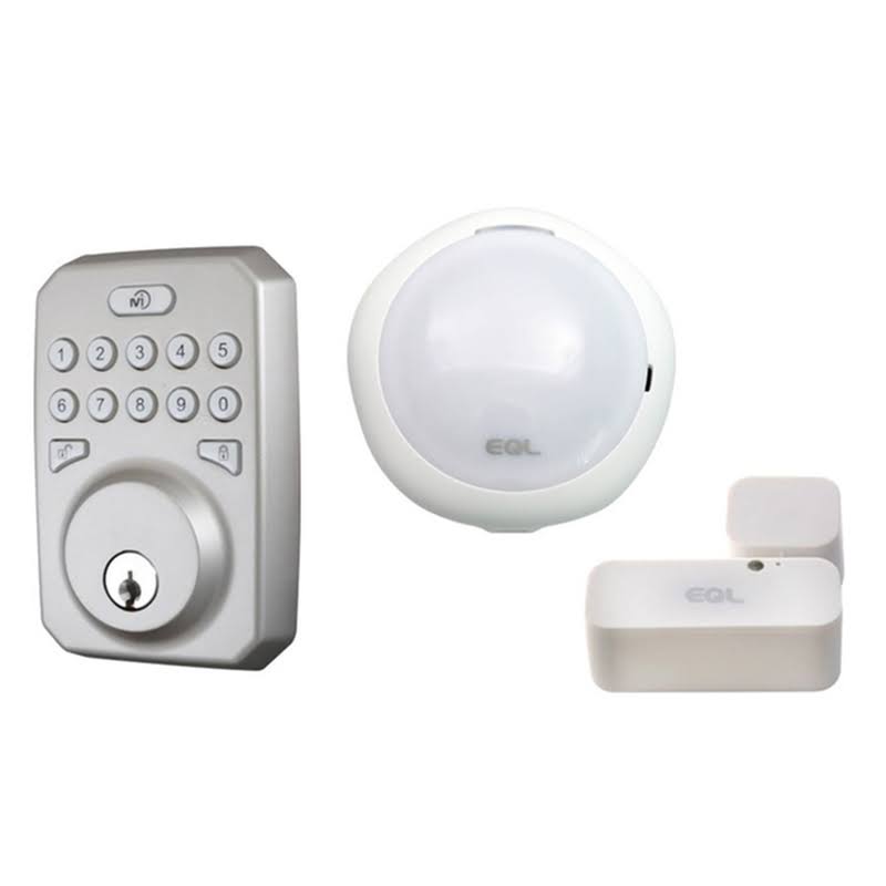 Satin Nickel Smart Lock and Deadbolt Q230