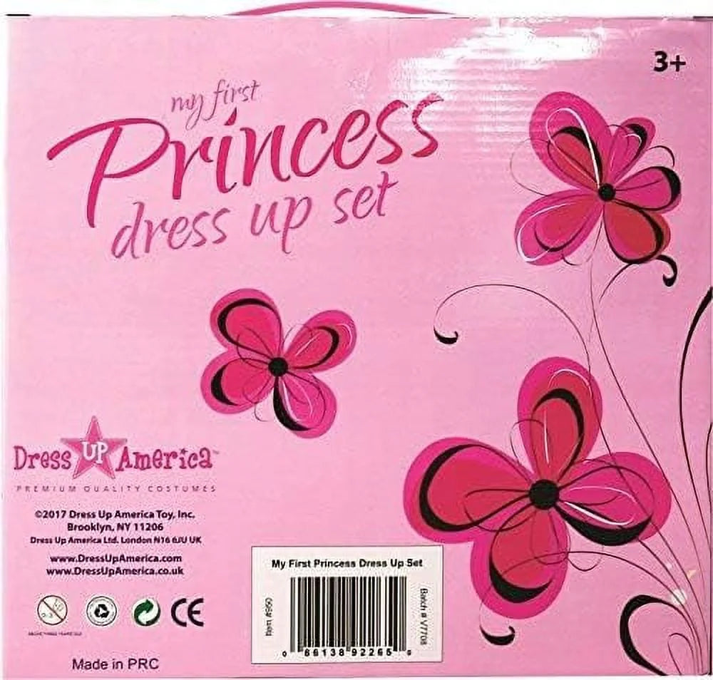 Princess Dress Up Set with Shoes, Crown & Jewelry D2417
