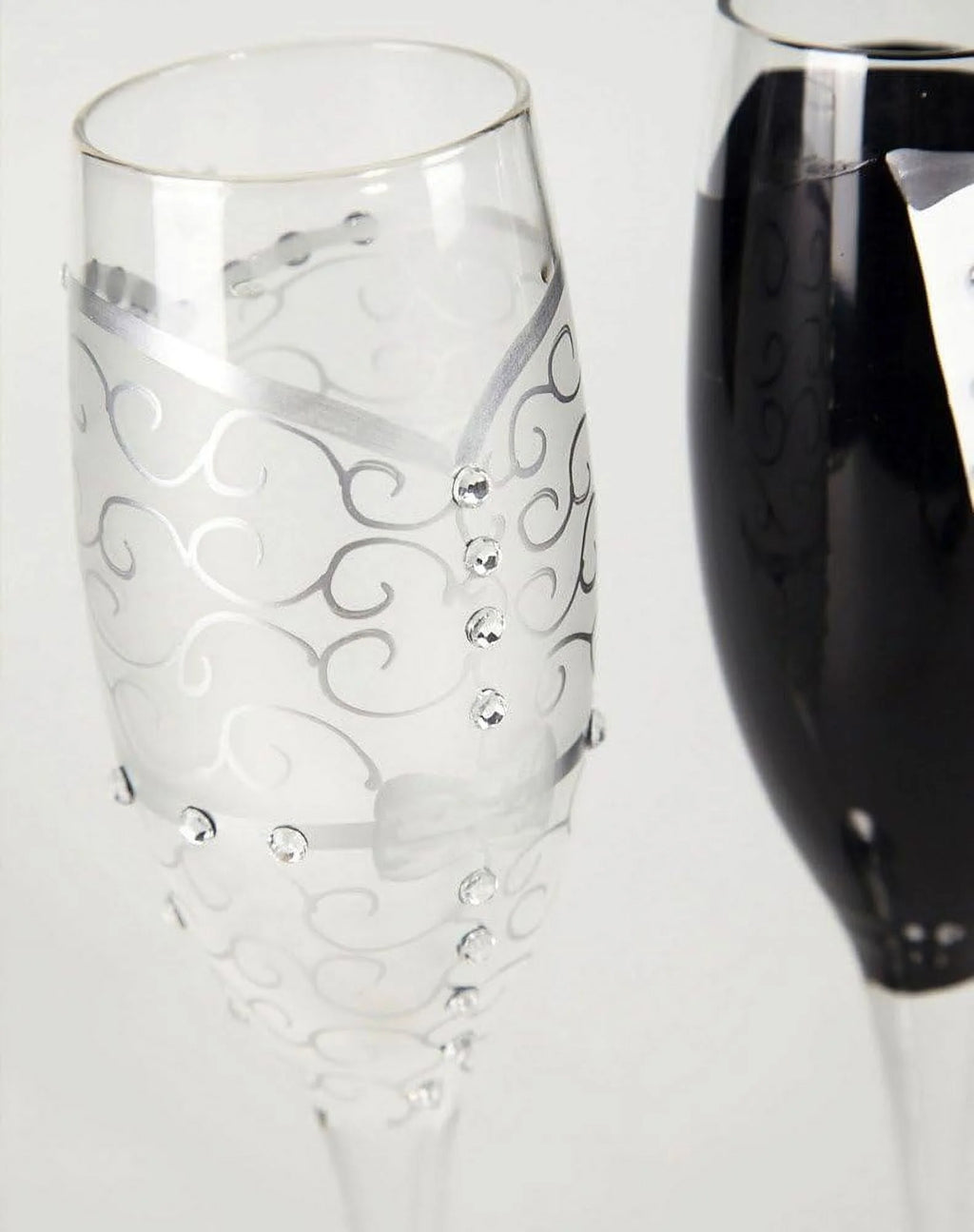 8 Oz. Wedding Champagne Toasting Flute Glasses, Set Of 2 A987