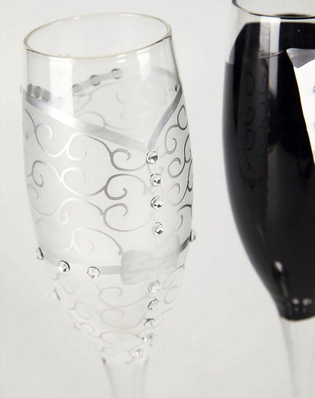 8 Oz. Wedding Champagne Toasting Flute Glasses, Set Of 2 A987