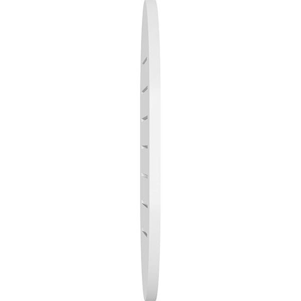 Vertical Round Ended Surface Mount PVC Gable Vent G5984