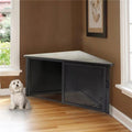 Medium Pet Crate Accent Corner Table W1997