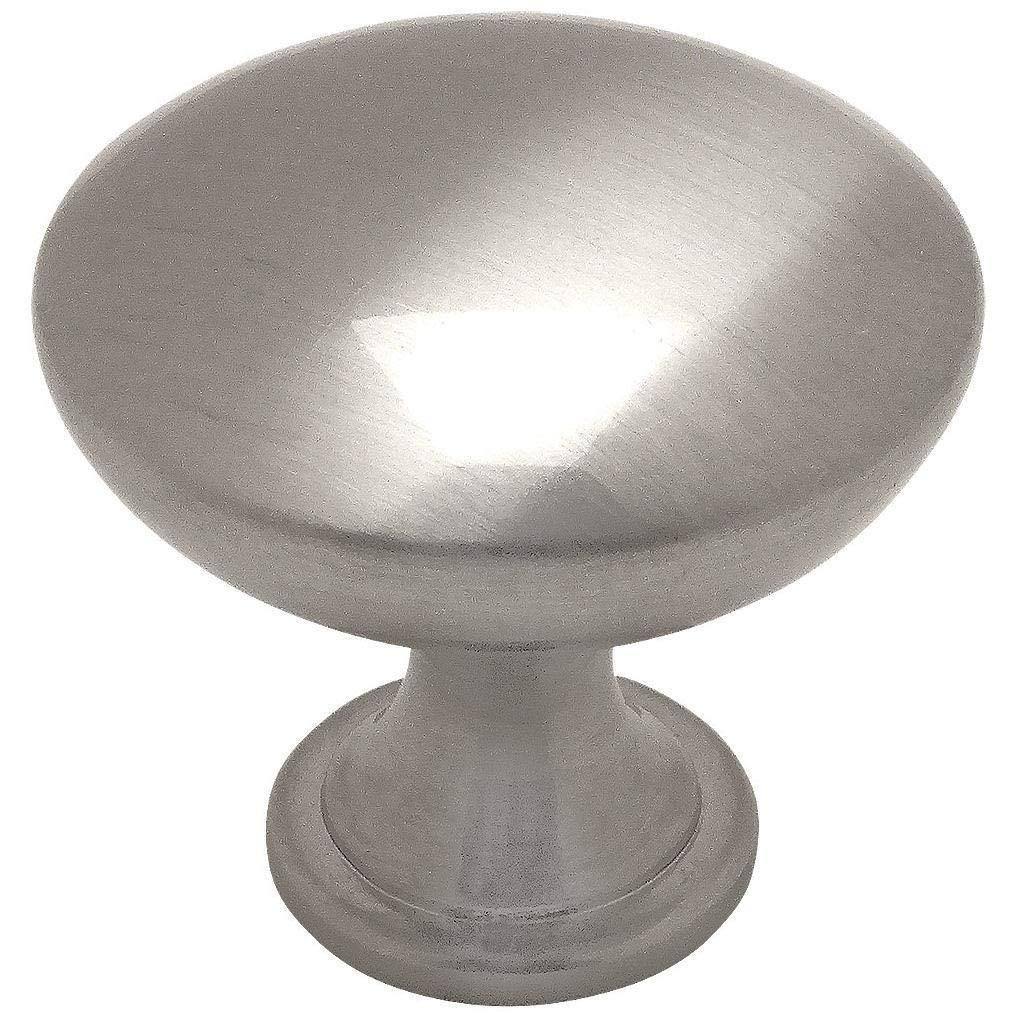 Satin Nickel Round Cabinet Hardware Knob 50 Pack W70400