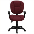 Burgundy Ergonomic Office Chair U446849