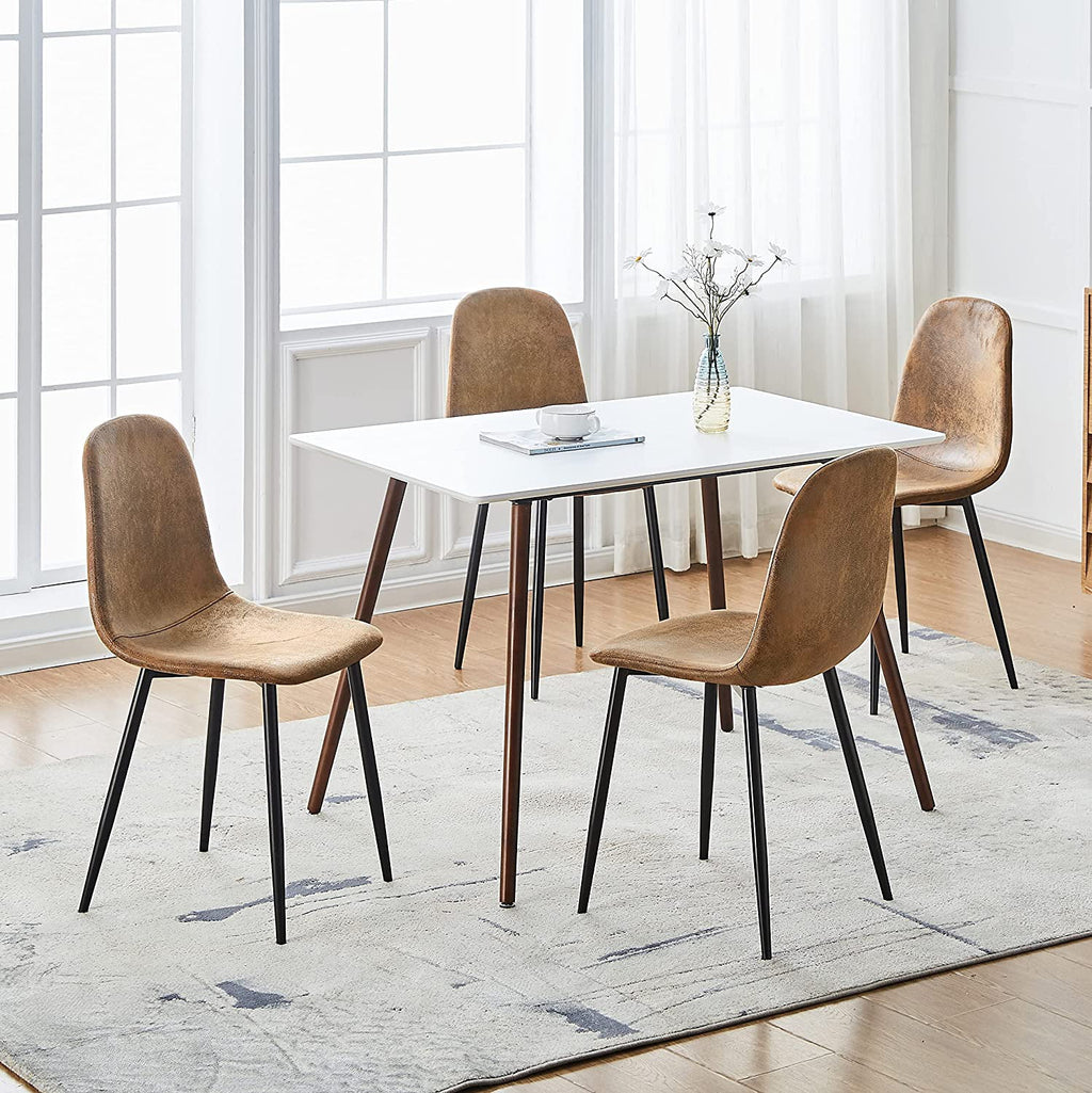 Suede Upholstered Dining Chair Set Of 4 X10181