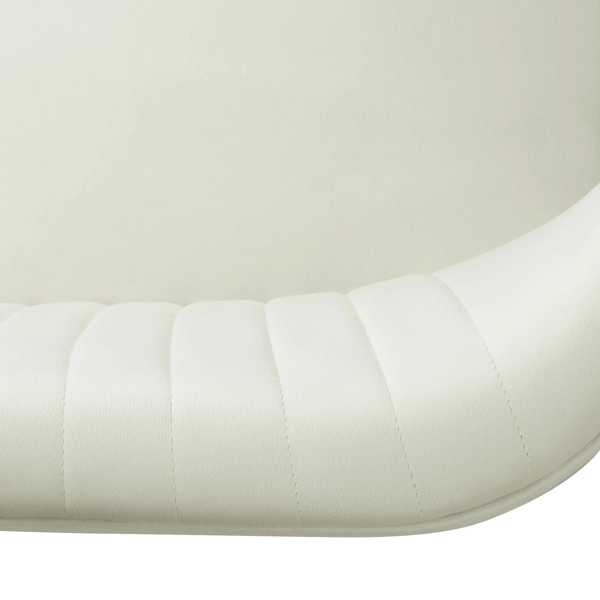 46" Wide Ivory Velvet Upholstered Love Seat Sofa Y189783