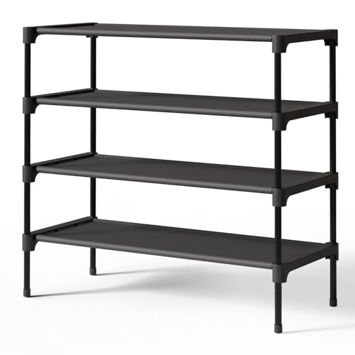 Black Non-Woven Shoe Rack E792