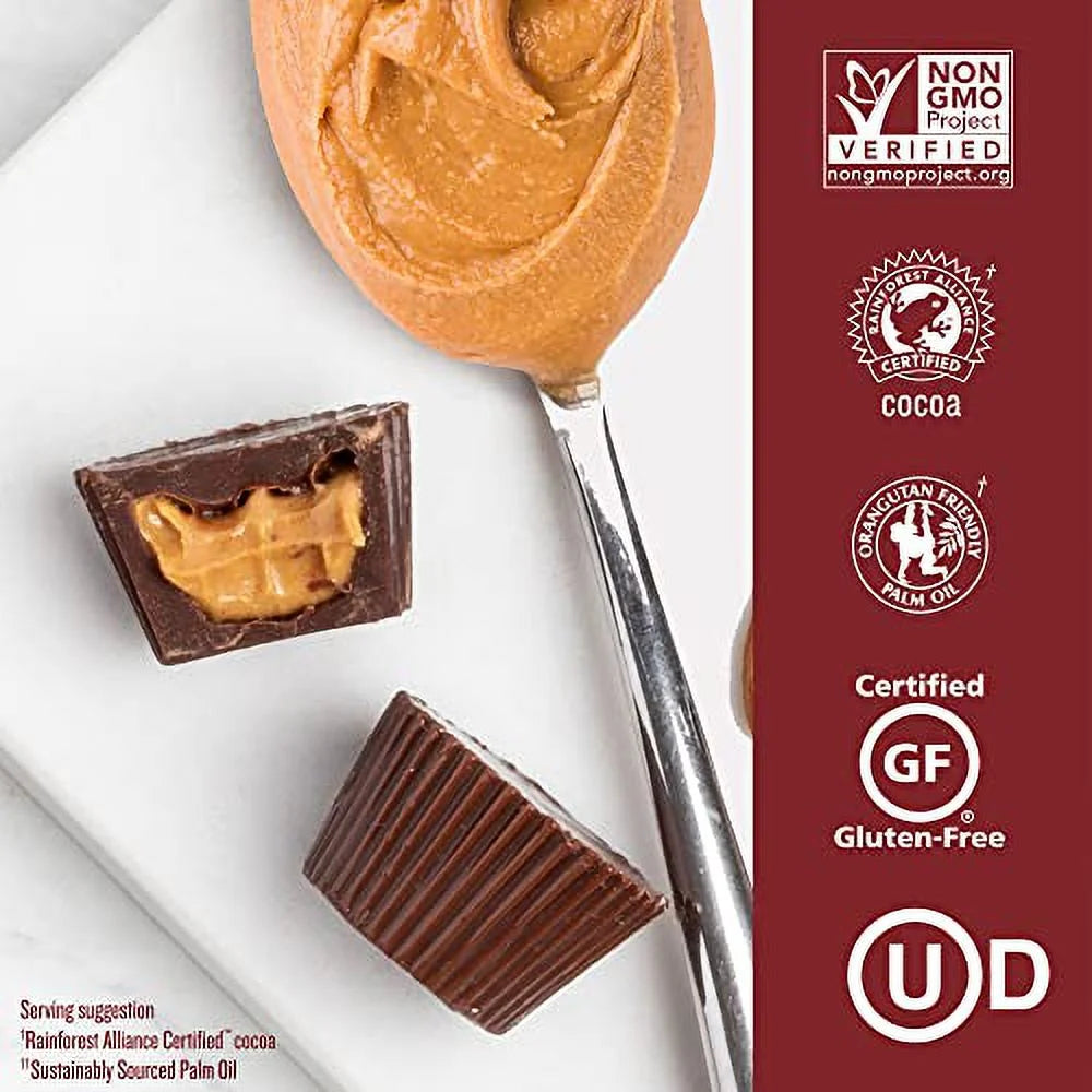 Organic Super Dark Chocolate Peanut Butter Cups 4.2 Ounce 6 Pack U662581
