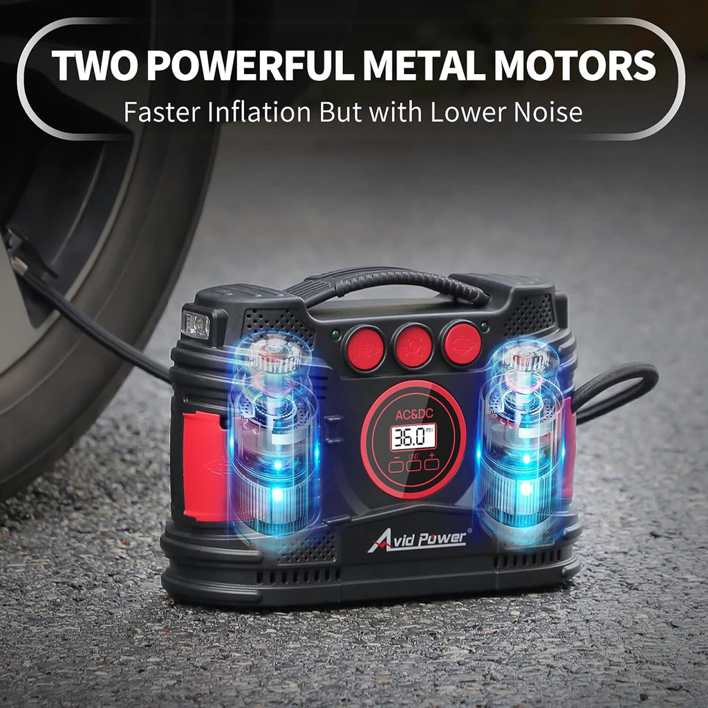 Portable Tire Inflator Air Compressor with Digital Pressure Gauge Q665083