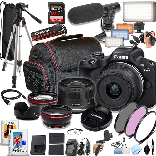Black Mirrorless Camera with 18-45mm Lens H202