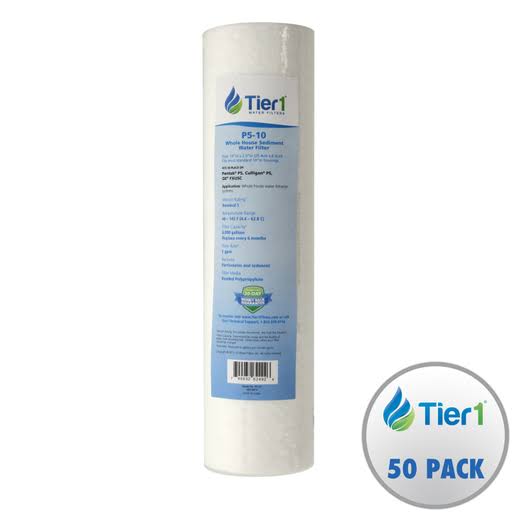5 Micron 10 x 2.5 Spun Wound Polypropylene Sediment Water Filter 50 Pack S453